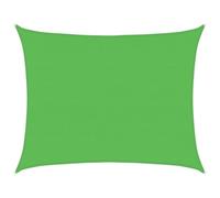 vidaXL Toldo de vela HDPE verde claro 160 g/m² 6x7 m