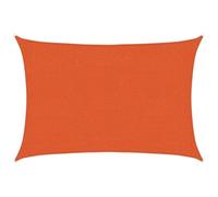 vidaXL Toldo de vela naranja HDPE 160 g/m² 2 x 2,5 m