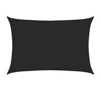 vidaXL Toldo de Vela Negro HDPE 160 g/m² 5x7 m