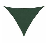 vidaXL Toldo de Vela Parasol Lona Protector Solar Sombra de Patio Jardín Terraza Balcón Parque Exterior Verde Oscuro HDPE 160 g/m² 2,5x2,5x3,5 m