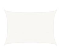vidaXL Toldo de Vela Parasol Lona Protector Solar Sombra de Patio Jardín Terraza Balcón Parque Infantil Exterior Blanco HDPE 160 g/m² 3,5x5 m