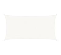 vidaXL Toldo de Vela Parasol Lona Protector Solar Sombra de Patio Jardín Terraza Balcón Parque Infantil Exterior Blanco HDPE 160 g/m² 4x7 m