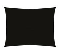 vidaXL Toldo de Vela Parasol Lona Protector Solar Sombra Patio Jardín Terraza Balcón Parque Exterior Rectangular de Tela Oxford Negro 3x4,5 m