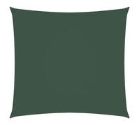 vidaXL Toldo de Vela Parasol Lona Protector Solar Sombra Patio Jardín Terraza Balcón Parque Exterior Cuadrado Tela Oxford Verde Oscuro 3,6x3,6 m