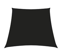 vidaXL Toldo de Vela Parasol Lona Protector Solar Sombra Patio Jardín Terraza Balcón Parque Exterior Trapezoidal de Tela Oxford Negro 2/4x3 m