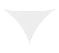 vidaXL Toldo de Vela Parasol Lona Protector Solar Sombra Patio Jardín Terraza Balcón Parque Exterior Triangular de Tela Oxford Blanco 3,5x3,5x4,9 m