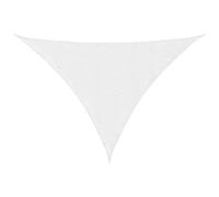 vidaXL Toldo de vela triangular Tela Oxford blanco 4x5x6,4 m