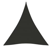 vidaXL Toldo de Vela Parasol Lona Protector Solar Sombra Patio Jardín Terraza Balcón Parque Exterior Triangular de Tela Oxford Gris Antracita 4x5x5 m
