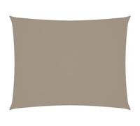 vidaXL Toldo de Vela Parasol Lona Protector Solar Sombra Patio Jardín Terraza Balcón Parque Exterior Rectangular Tela Oxford Gris Taupe 5x6 m