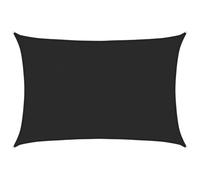 vidaXL Toldo de Vela Parasol Lona Protector Solar Sombra Patio Jardín Terraza Balcón Parque Infantil Exterior HDPE Negro160 g/m² 2,5x3,5 m