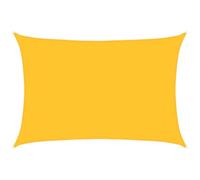 vidaXL Toldo de Vela Parasol Lona Protector Solar Sombra Patio Jardín Terraza Balcón Parque Infantil Exterior Amarillo HDPE 160 g/m² 3x4,5 m