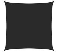 vidaXL Toldo de Vela Parasol Lona Protector Solar Sombra Patio Jardín Terraza Balcón Parque Infantil Exterior Negro HDPE 160 g/m² 7x7 m