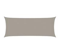 vidaXL Toldo de vela rectangular HDPE gris claro 160 g/m² 2x5 m