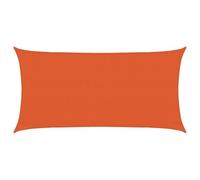 vidaXL Toldo de Vela Rectangular HDPE Naranja 160 g/m² 3x6m