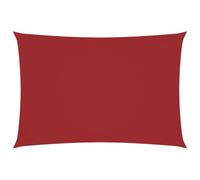 vidaXL Toldo de Vela Rectangular Tela Oxford Rojo 3x6 m