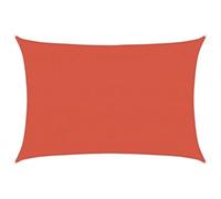 vidaXL Toldo de Vela Terracota HDPE 160 g/m² 4x6 m