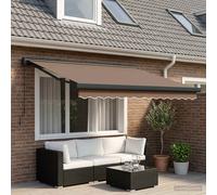 vidaXL Toldo retráctil Gris Topo 300 x 250 cm Tela y Metal