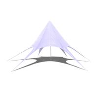 vidaXL Toldo en Forma de Estrella Tela Oxford Blanca Tienda de Jardín Dimensiones 10 m, 12 m, 14 m