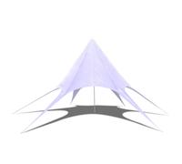 vidaXL Toldo en Forma de Estrella Tela Oxford Blanca Tienda de Jardín Dimensiones 10 m, 12 m, 14 m
