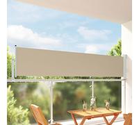 vidaXL Toldo lateral 100% poliéster hierro acero