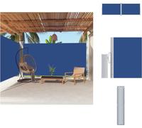 vidaXL Toldo lateral extensible, color azul, 200x600 cm - Toldos y protección solar