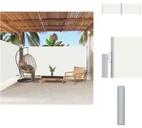 vidaXL Toldo lateral extensible, color crema, 180x600 cm - Toldos y protección solar