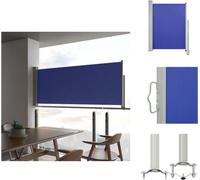 vidaXL Toldo lateral extensible de 100x300 cm, color azul - Toldos y protección solar
