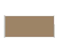 vidaXL Toldo Lateral retráctil 100% poliéster Hierro Acero, Toldo Ajustable para Patio, toldo retráctil Moderno, Refugio de Sol y Pantalla de privacidad Flexible