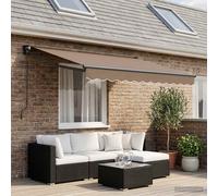 vidaXL Toldo retráctil color taupe, 3 x 2,5 metros