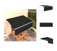 vidaXL Toldo manual enrollable con toldo enrollable, 4x3 metros, color antracita - Toldos