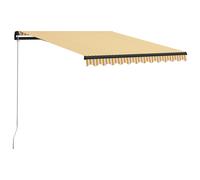 vidaXL Toldo manual retráctil color 300x250 cm en color Crema/Multicolor/Azul y blanco y más