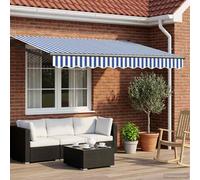 vidaXL Toldo manual retráctil con LEDs 3,5 x 2 m