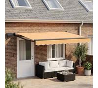 vidaXL Toldo manual retráctil con LEDs Arena 100% Poliéster y Aluminio