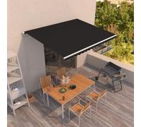 vidaXL Toldo manual retráctil gris antracita 450x350 cm