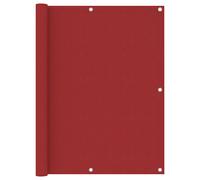 vidaXL Toldo para balcón de tela oxford rojo 120x500 cm