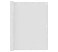 vidaXL Toldo para balcón HDPE 120x400 cm Color Antracita, Antracita y blanco, Blanco White