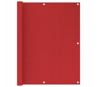vidaXL Toldo para balcón HDPE rojo 120x500 cm