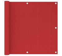 vidaXL Toldo para balcón HDPE rojo 90x500 cm