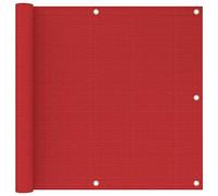 vidaXL Toldo para balcón HDPE rojo 90x500 cm