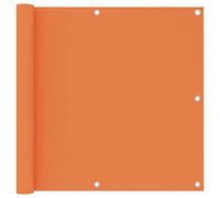 vidaXL Toldo para Balcón Parasol Pantalla Privacidad Malla Ocultación Patio Jardín Terraza Protección Impermeable Tela Oxford Naranja 90x400 cm