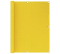 vidaXL Toldo para Balcón Parasol Pantalla Privacidad Malla Ocultación Patio Jardín Terraza Protección Impermeable HDPE Amarillo 120x300 cm