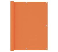 vidaXL Toldo para Balcón Parasol Pantalla Privacidad Malla Ocultación Patio Jardín Terraza Protección Impermeable de Tela Oxford Naranja 120x500 cm