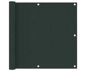 vidaXL Toldo para Balcón Parasol Pantalla Privacidad Malla Ocultación Patio Jardín Terraza Protección Impermeable Tela Oxford Verde Oscuro 90x300 cm