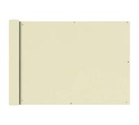vidaXL Toldo para balcón tela oxford 75x600 cm crema