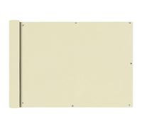 vidaXL Toldo para Balcón Tela Oxford Blanco Crema 75x600 cm Lona para Terraza