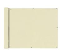 vidaXL Toldo para Balcón Tela Oxford Blanco Crema 90x600 cm Lona para Terraza