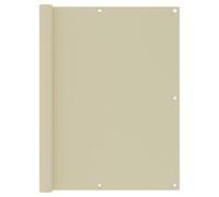 vidaXL Toldo para balcón Tela Oxford Crema 120x500 cm