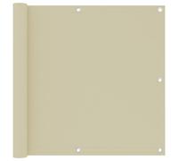 vidaXL Toldo para balcón tela oxford crema 90x300 cm