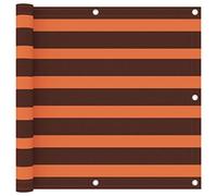 vidaXL Toldo para balcón Tela Oxford Naranja y marrón 90x300 cm