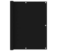 vidaXL Toldo para balcón tela oxford negro 120x500 cm